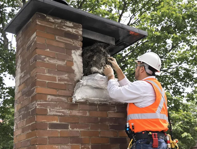 Humane removal of debris and animals by Palm Coast Chimney Sweep in Palm Coast, FL