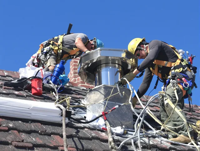 Protective chimney cap installed by Palm Coast Chimney Sweep in Palm Coast, FL