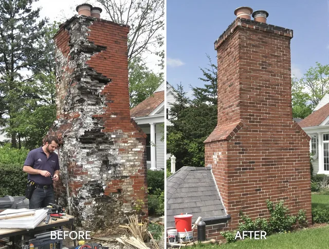 Palm Coast Chimney Sweep performing a full chimney restoration in Palm Coast, FL