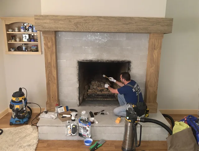 Detailed creosote removal process by Palm Coast Chimney Sweep in Palm Coast, FL
