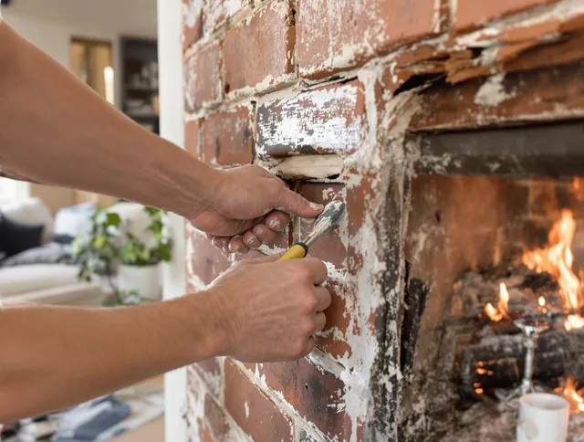 Routine fireplace repair by Palm Coast Chimney Sweep in Palm Coast, FL