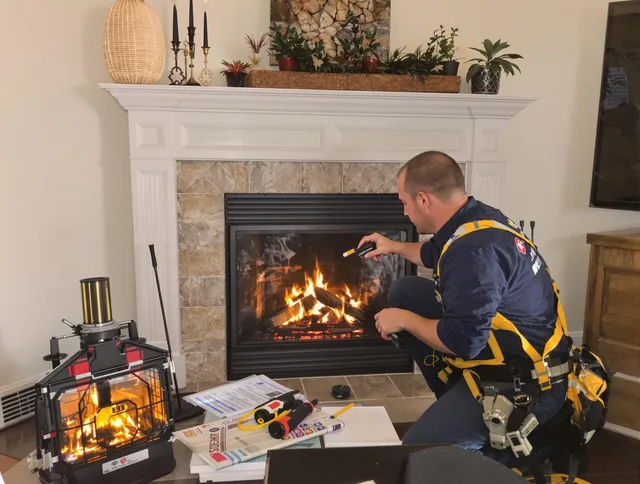 Safety-focused fireplace inspection by Palm Coast Chimney Sweep in Palm Coast, FL