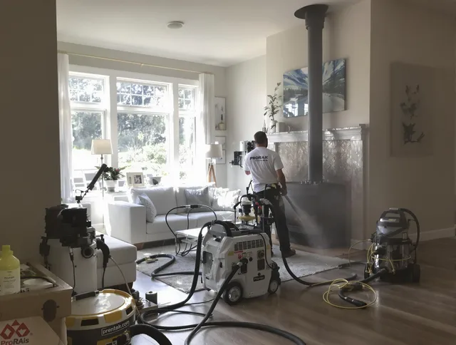 Soot removal service by Palm Coast Chimney Sweep for a fireplace in Palm Coast, FL